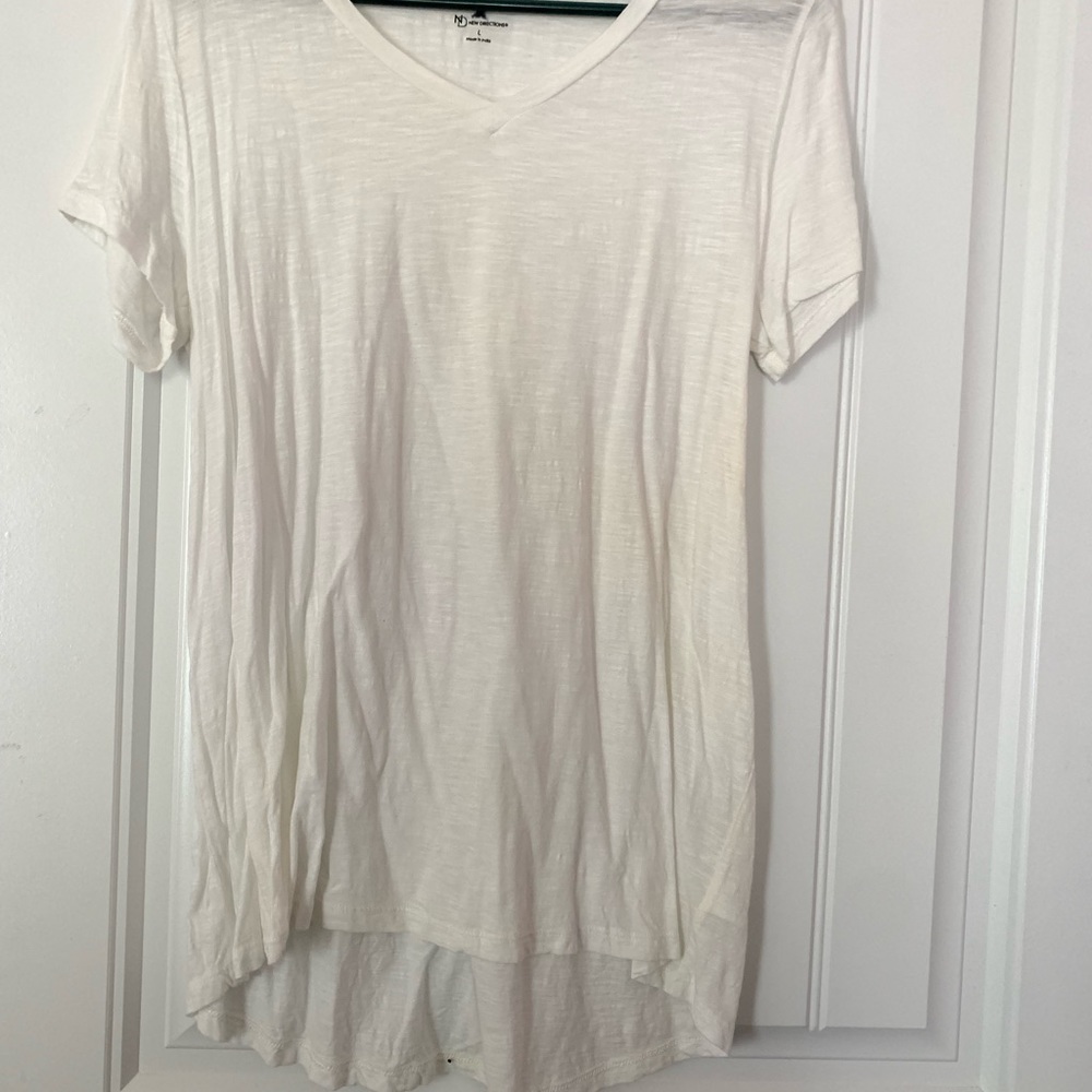 white plain womens t-shirt